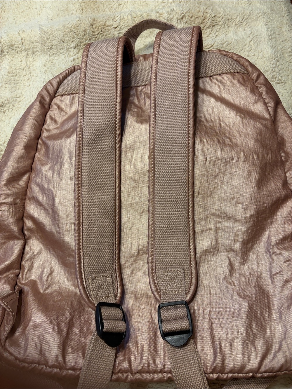 Kipling Metallic Pink Backpack - Picture 7 of 8